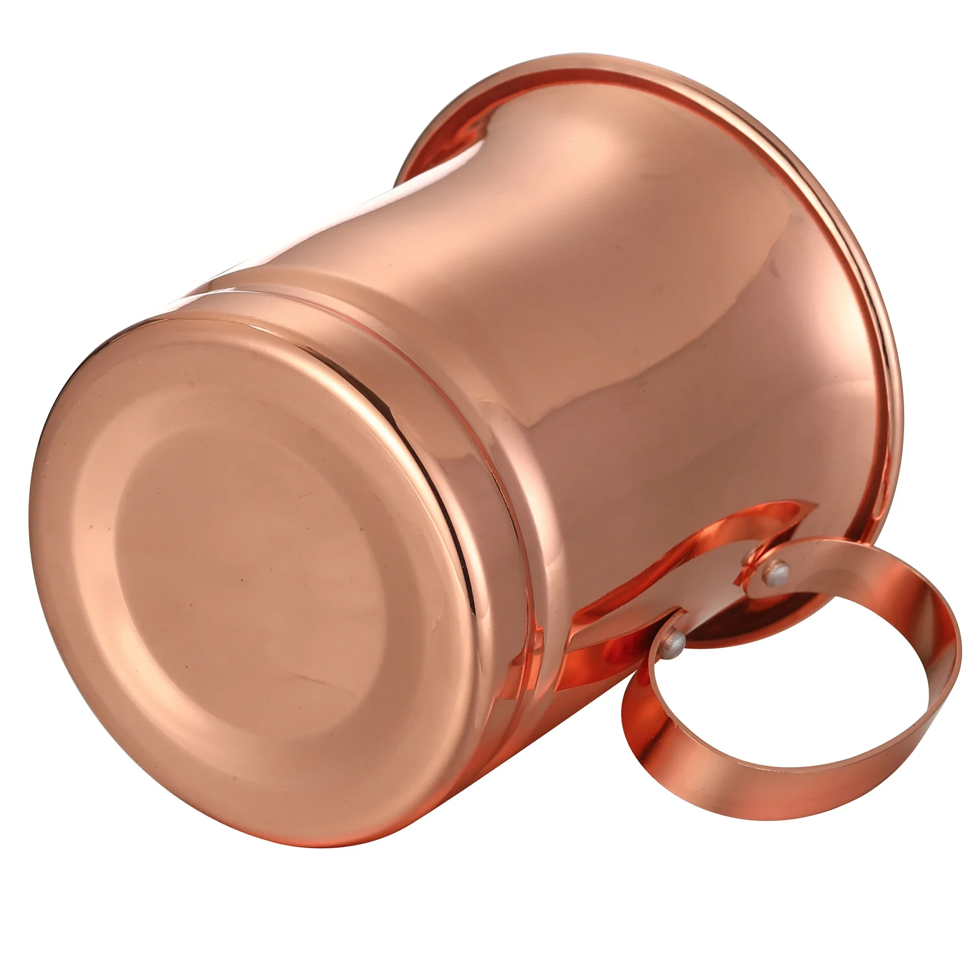 2packStainless Steel 304 كأس البغل موسكو - كوب معدني مطلي بالنحاس للكوكتيلات البارية، تصميم اللهب #6