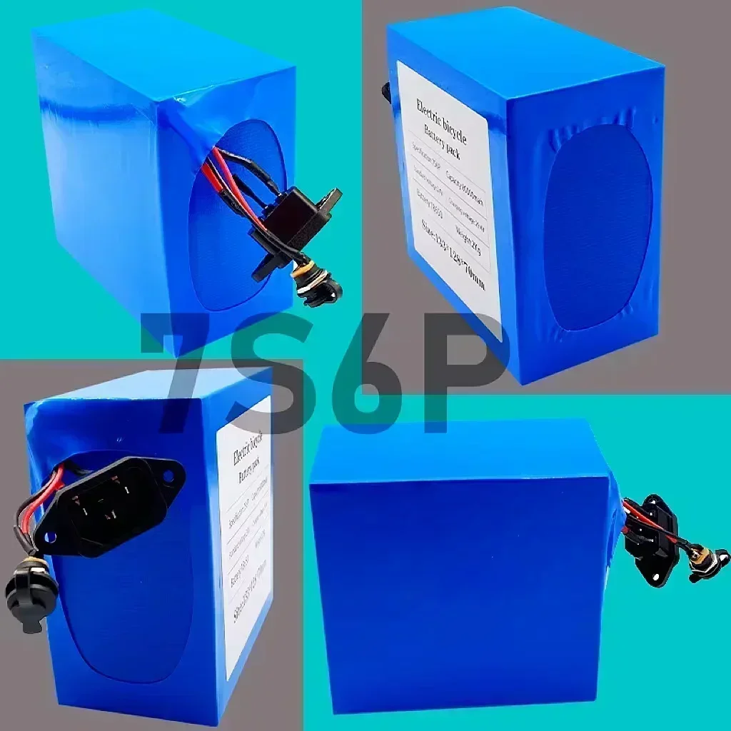 

Batterie au lithium pour vélo électrique 7S6P, 24V, 80000mAh, 1000W, 29.4V, 80000mAh, pour fauteuil roulant, nouveau