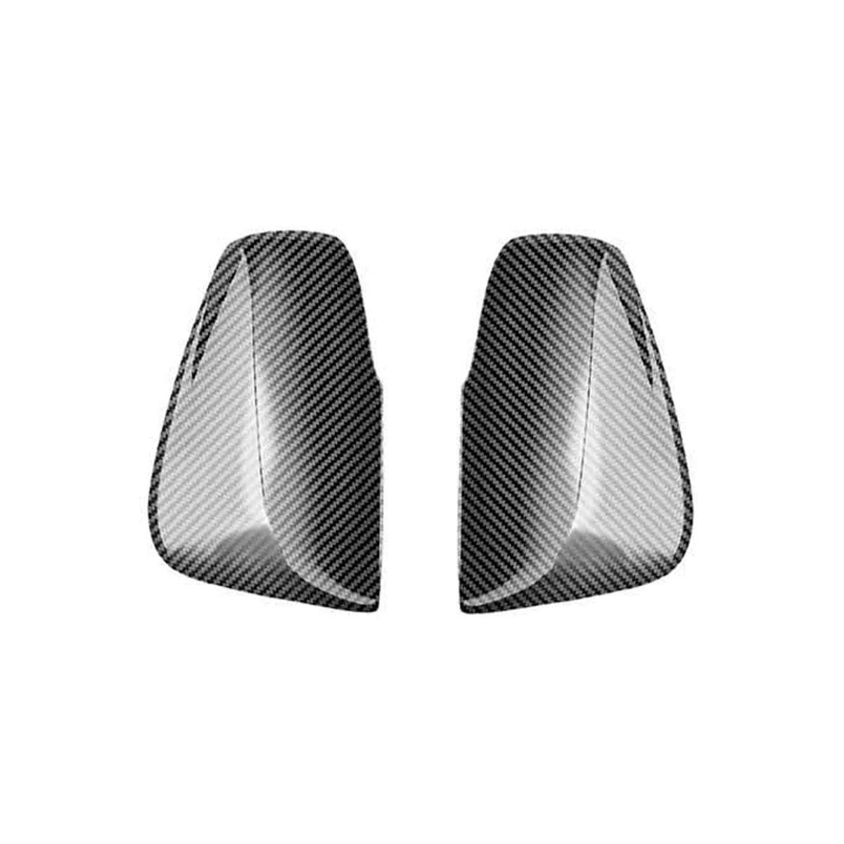 Car Carbon Fiber Rearview Side Glass Mirror Cover Trim Frame Side Mirror Caps for Toyota Alphard 2015-2020