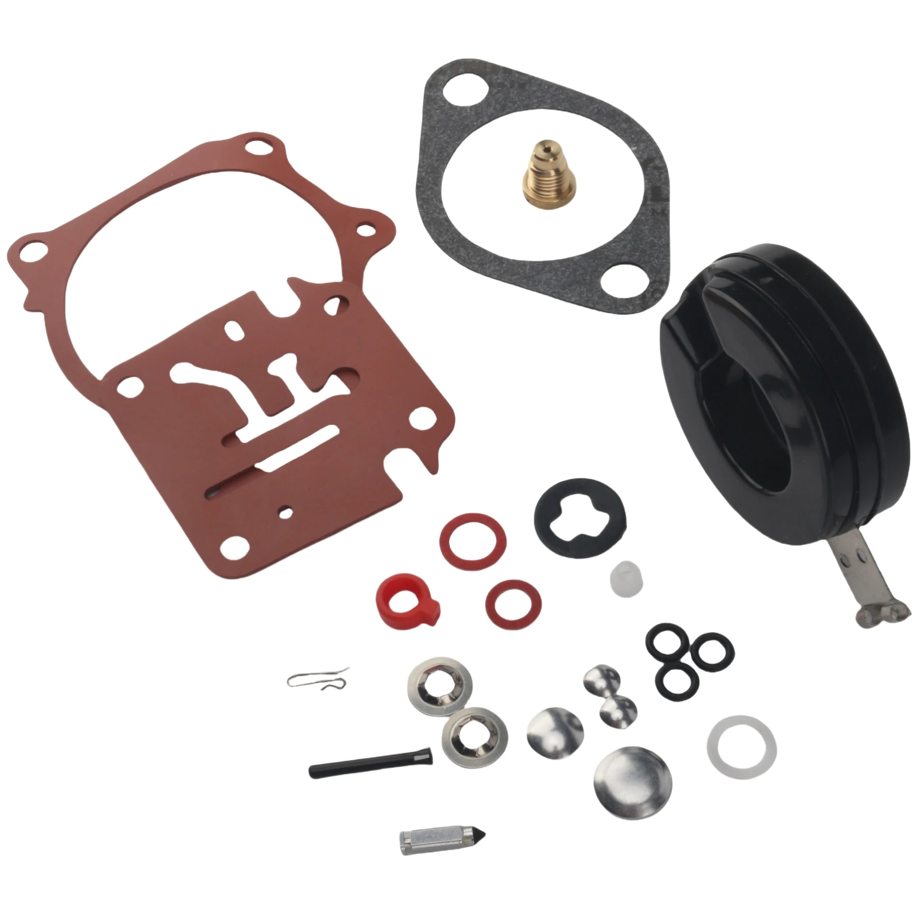 OMC Johnson Evinrude 18 20 25 28 30 35 40 45 48 50 55 60 65 70 75 HP 선외기용 기화기 재생 키트 3개 (392061 396701)
