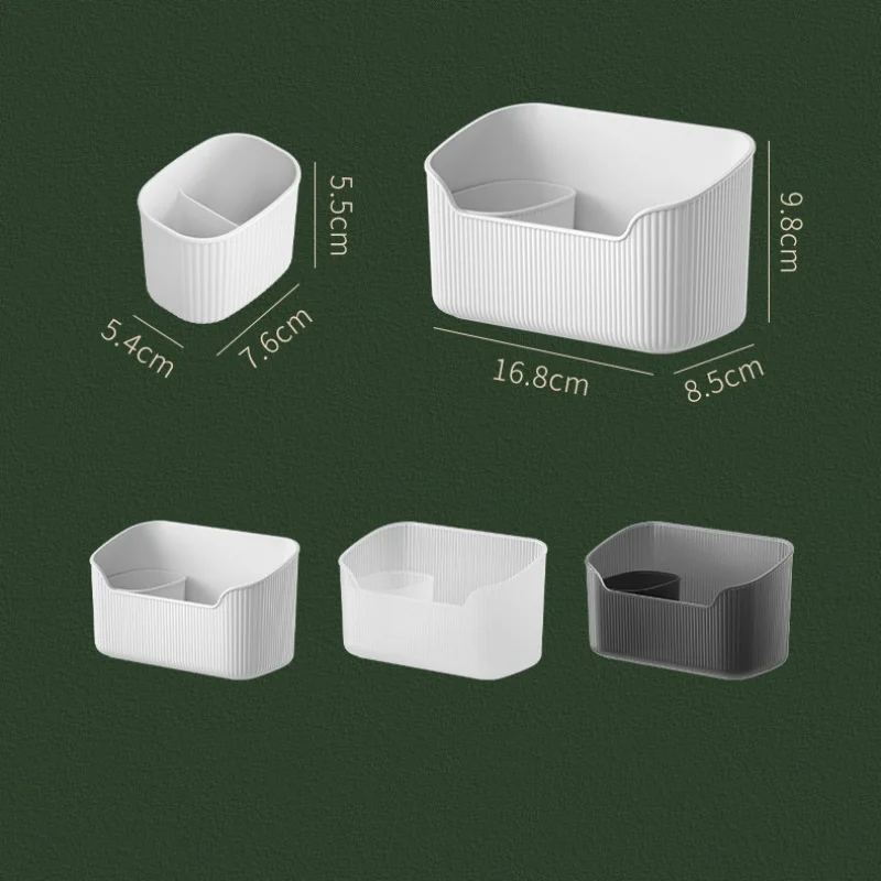 Boîte de rangement pour articles de toilette, organisateurs de maquillage, organisateur de bureau, conteneur solaire, accessoires pour la maison