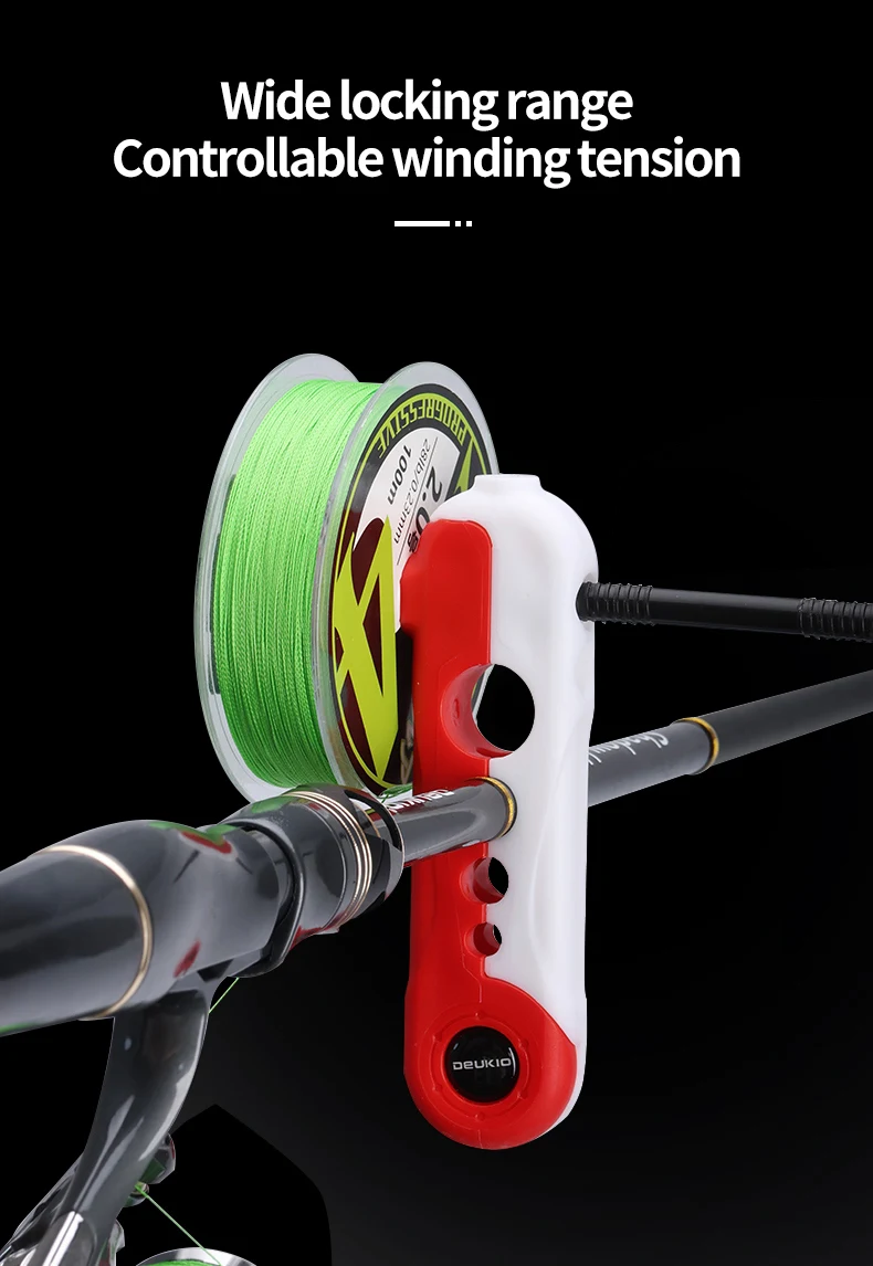 Tragbarer Angelschnurwickler für Baitcasting- und Spinnrollen, ABS-Spulenmaschine, Karpfenangel-Zubehör, Wickelwerkzeuge – Detail 10