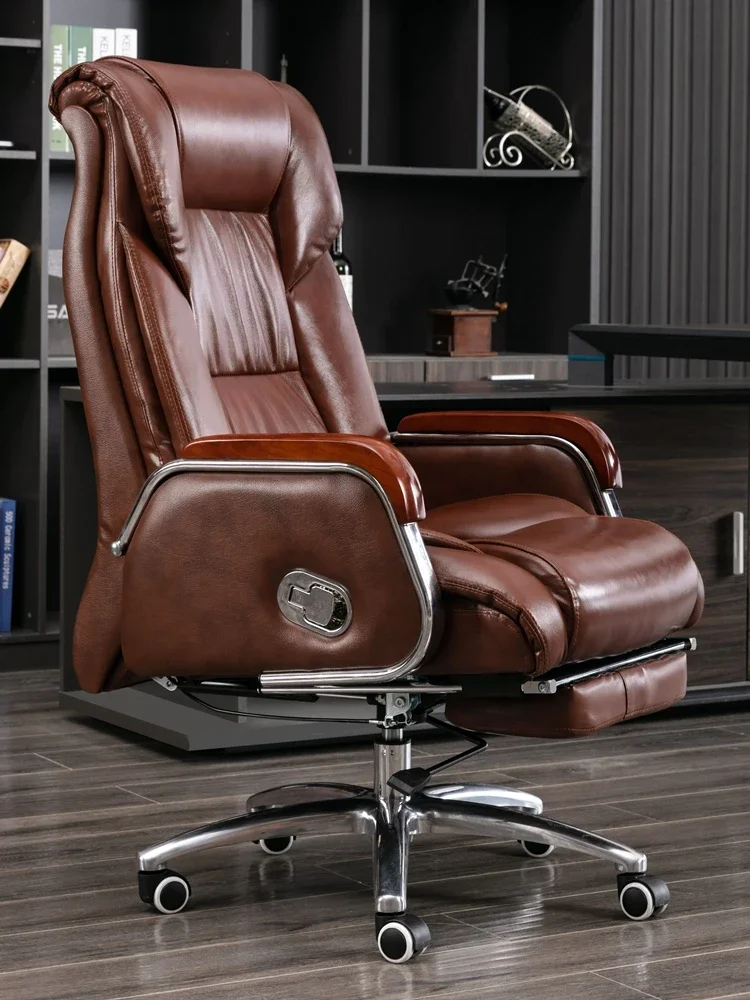 Luxurious Leather Office Chair Massage Comfort Recliner Home Boss Gaming Chair Work Work Sillas De Oficina Office Furniture