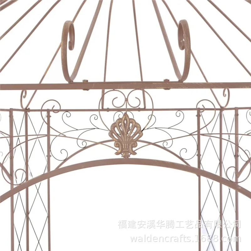 Simple wrought iron arch European plant climbing frame climbing frame decorative bird cage gazebo garden arch