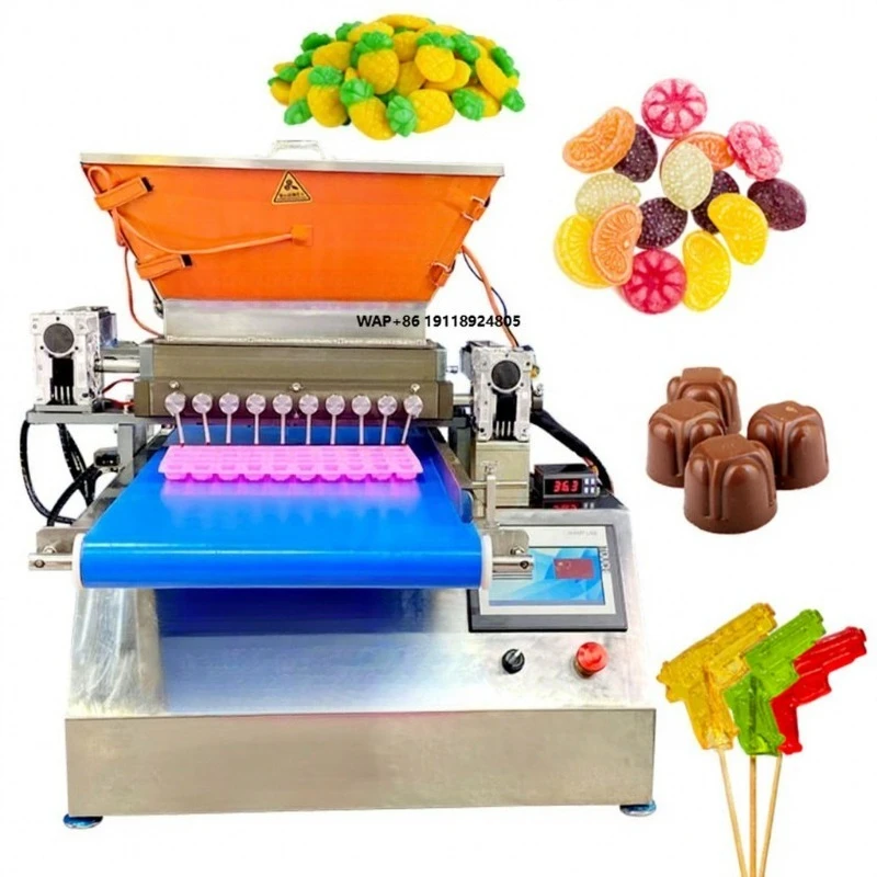 Table Top Gummy Depositor Manual Sour Punk Soft Toffee Candy Lollipop Production Machine Trade