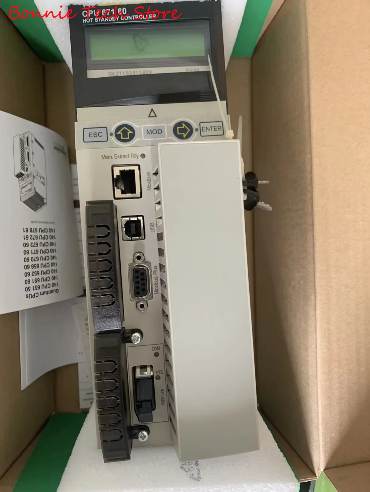 140CPU67160 for Schneider Unity Hot Standby processor with multimode Ethernet - 1024 kB - 266 MHz