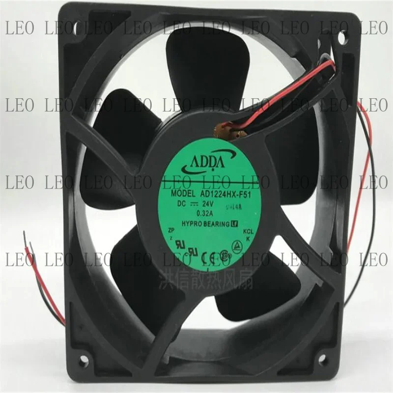 MY For adda ad1224hx-f51 dc24v  0.32a 120 * 38mm two-wire axial fan
