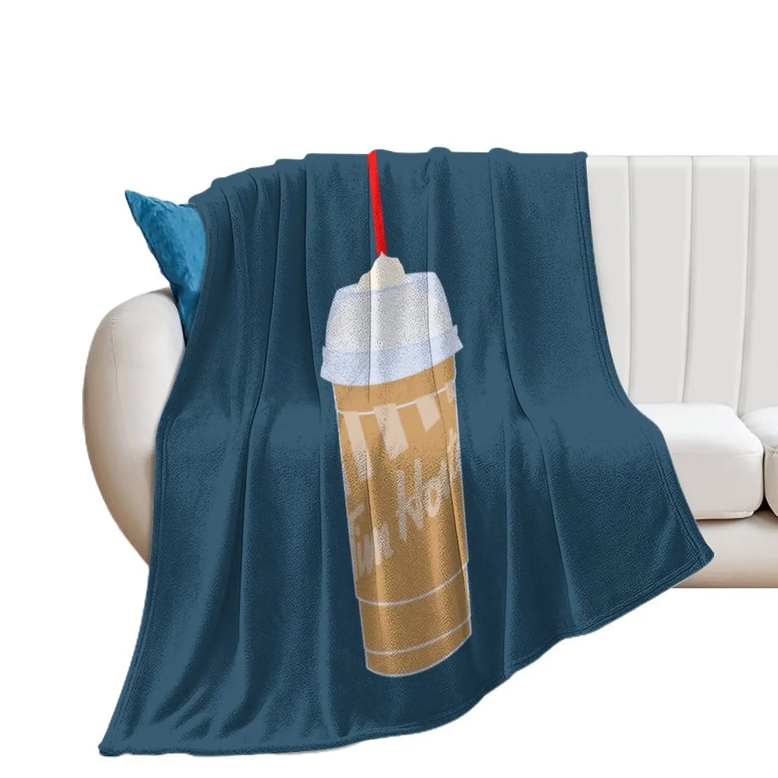 

Timmies Iced Capp. Throw Blanket Bed linens for winter Blankets