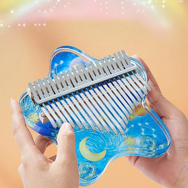 Crystal Clear Kalimba 17 21 Key Acrylic Thumb Piano Children Beginner Music Keyboard Mini Piano Kalimba Musical Instrument Gifts