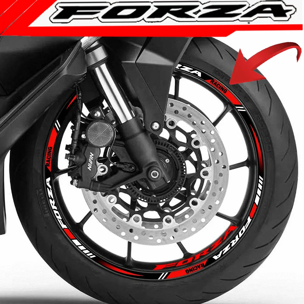 For Honda Forza125 Forza250 Forza300 Forza350 Wheel Sticker Motorcycle Accessories Tuning Parts Decal Forza 125 250 300 350 2025