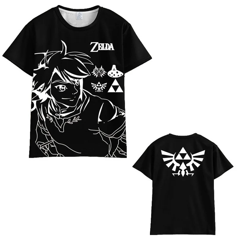 

New Arrivals Summer Men's T-Shirt 3D Print Hailaru Brave Swordsman Link Graphic Casual Fashion Short Sleeve Tops For Boys
