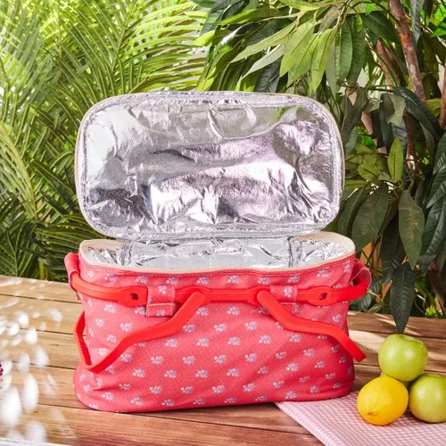 Roe Dân Tộc Hoa Văn Izolasyonlu Giỏ Picnic