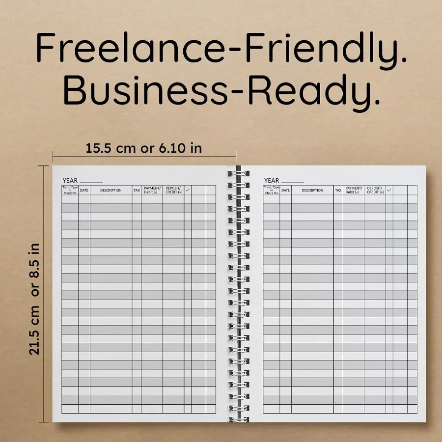 Ledger Book 2 Pack Accounting Ledger Books for Small Business Finance Planner Expense Tracker Bookkeeping Record Book Account T