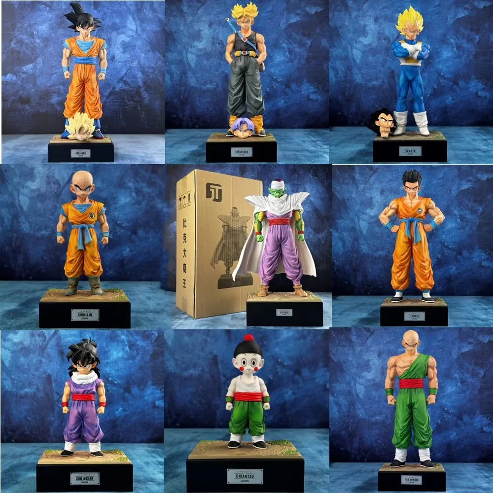 Dragon Ball Z Son Goku Gohan Piccolo Trunks Warrior Kurilin Unlimited Gk Anime Figures Pvc Manga Scene Collection Model Toy Gift