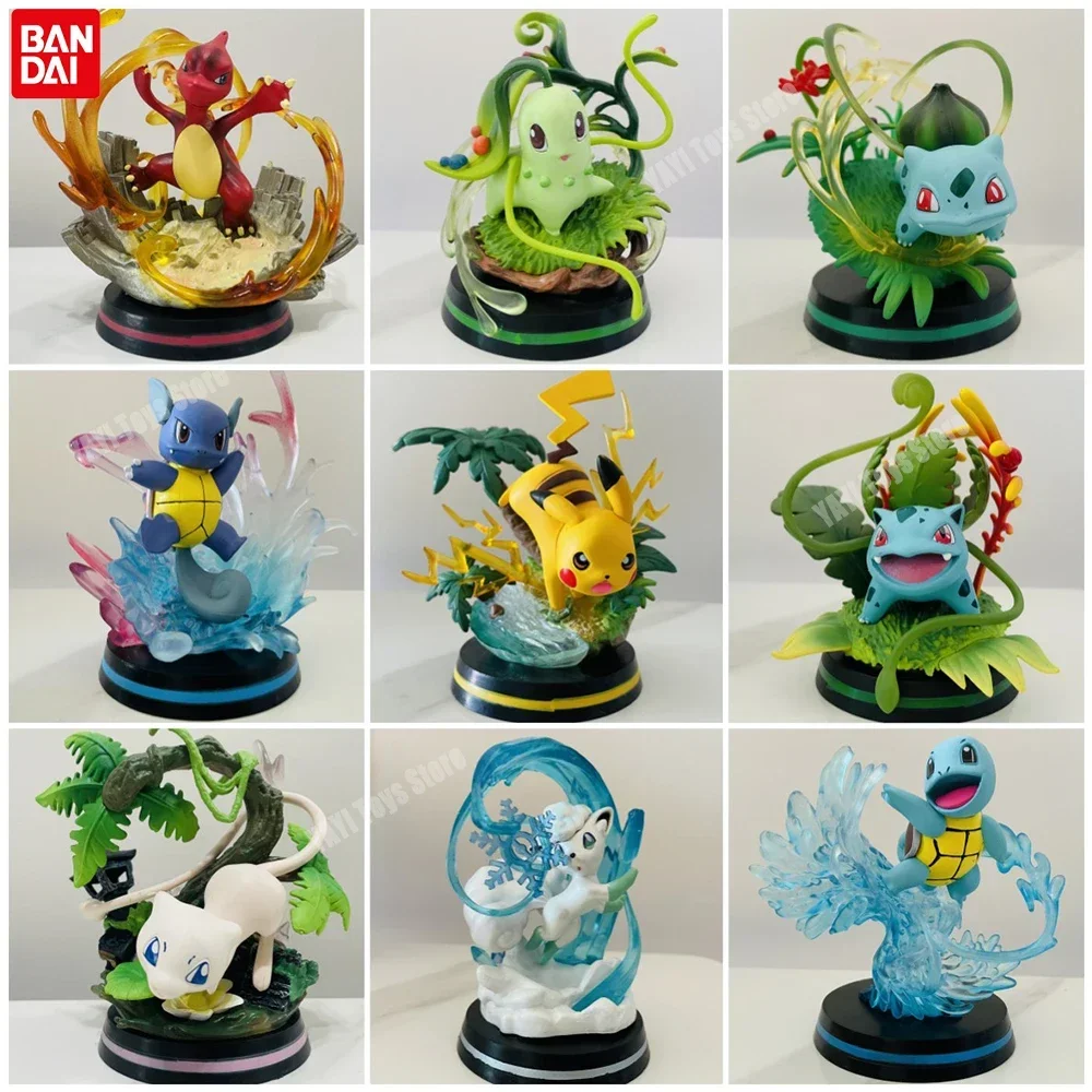 Figura de Anime de Pokémon Vulpix versión de escenas, juguetes, modelo de PVC, muñecas de colección, caja sorpresa, caja misteriosa, regalo para un