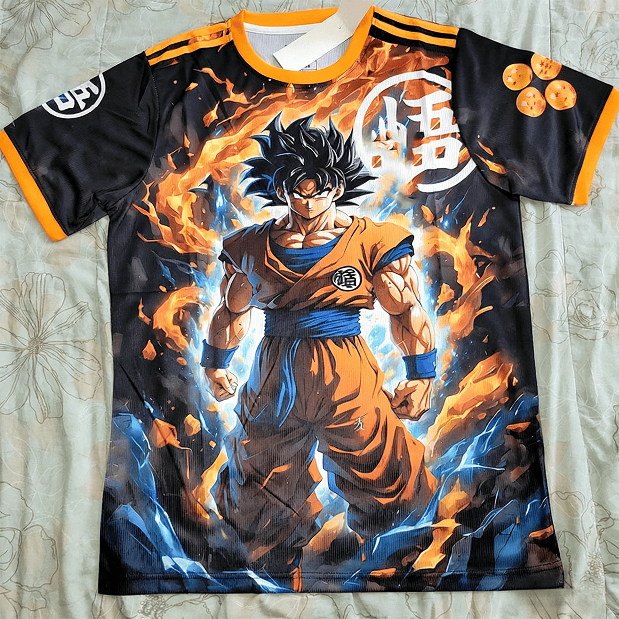 2026 Sommer Dragon Ball T-Shirt 3D-Druck Goku Feuer & Blitz Dragon Balls Übergroßes Lockeres Atmungsaktives Gym Streetwear Unisex