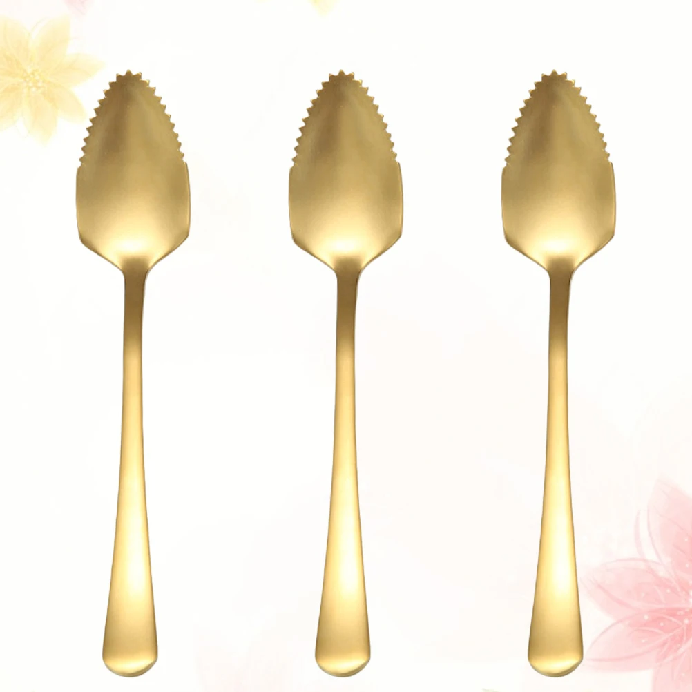 

6pcs Stainless Steel Spoons Bright Mirror Grade Comfortable Grip Fruit Dessert Coffee Spoon Serving Utensils