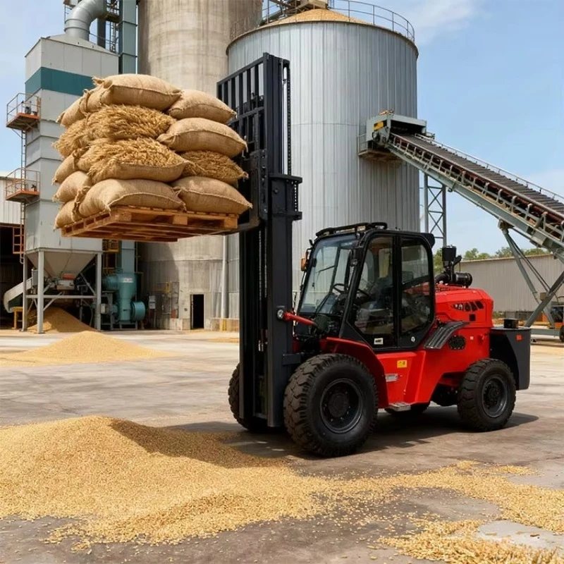 Multifunction 1.5ton Forklift New Diesel Forklift 1ton 2ton 2.5ton 3ton 4ton 4x4 Diesel Truck Forklift High Quality