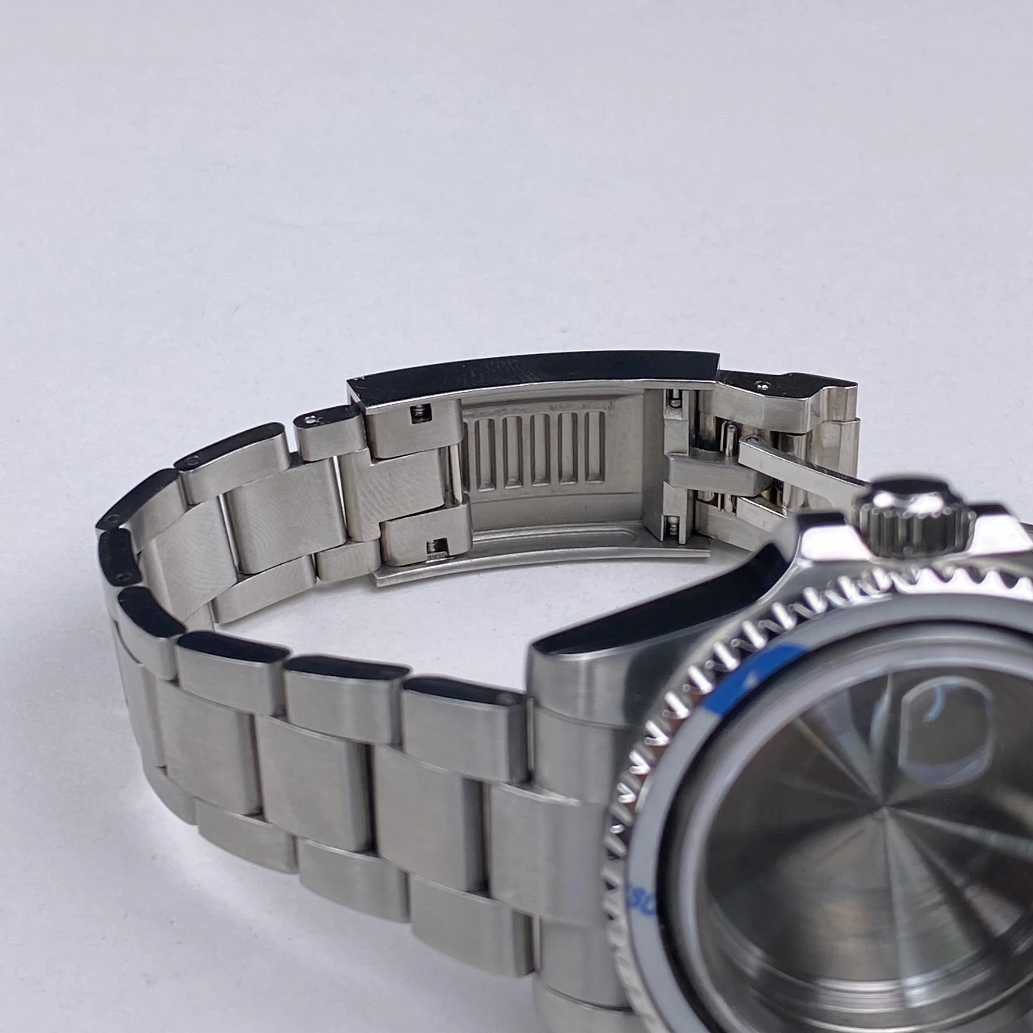 Высококачественные часы NH35, серебряный корпус, 40 мм, 120 кликов, нержавеющая сталь GMT/SUB, безель, подходит для NH34, NH35, NH36, механизм, циферблат 28,5 мм