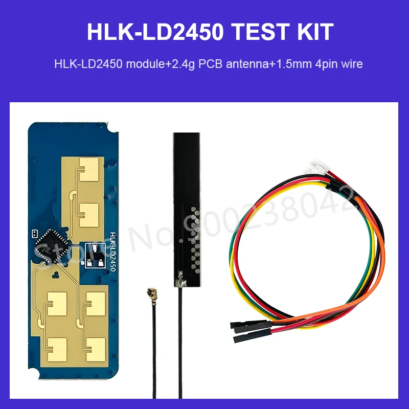 하이 링크 HLK-LD2450 모션 타겟 추적 레이더 센서 모듈, 거리 각도 측정, 스마트 호텔, 가정, LED, 24GHz, 무료 배송