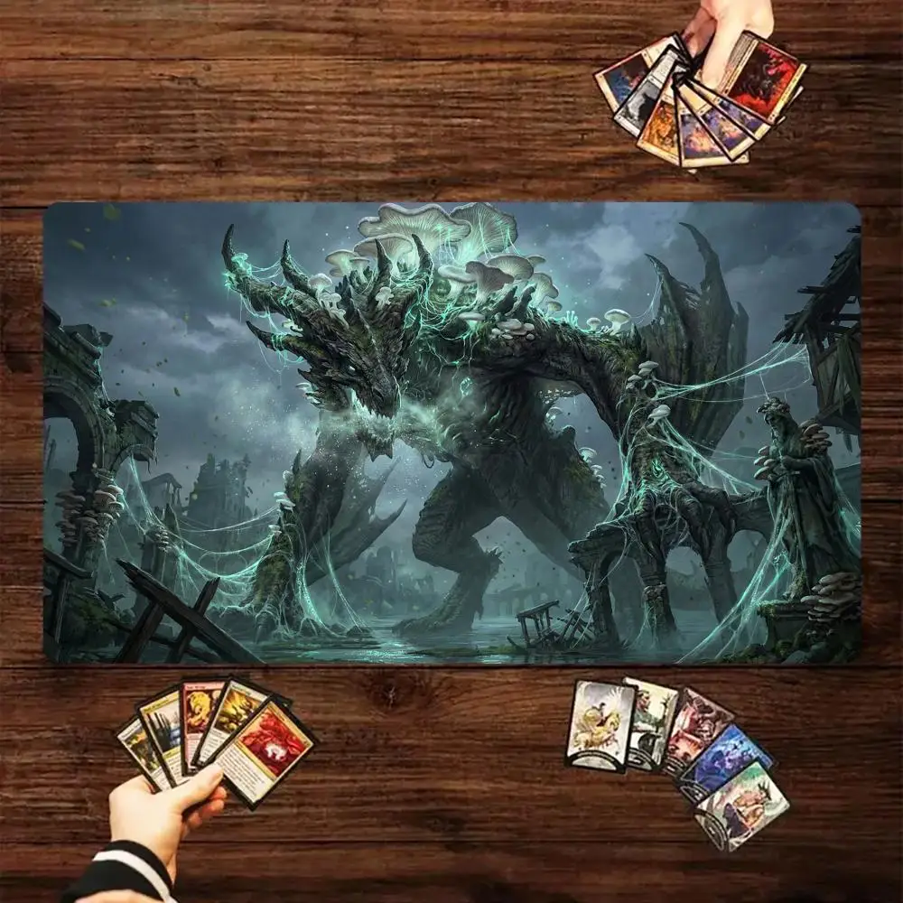 

Terrifying Giant Dragon MTG Playmat Non-Slip Magic Card Battle Mat 35X60CM gathering gaming mats tapete magic mtg card pad