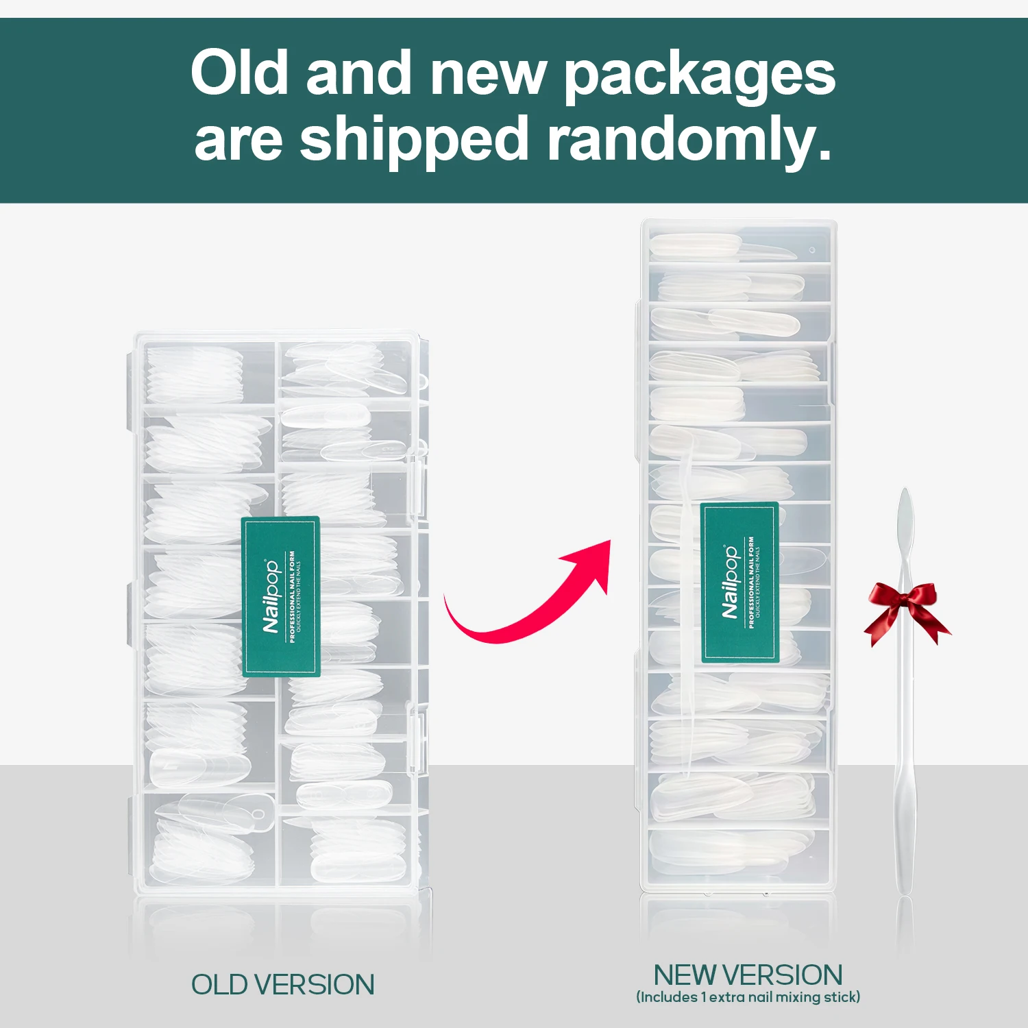 Nailpop 150 قطعة قوالب أظافر مزدوجة الشكل 15 حجم قوالب بناء سريعة فرنسية وردية قابلة لإعادة الاستخدام مسمار علوي بولي تمديد جل تمديد #2