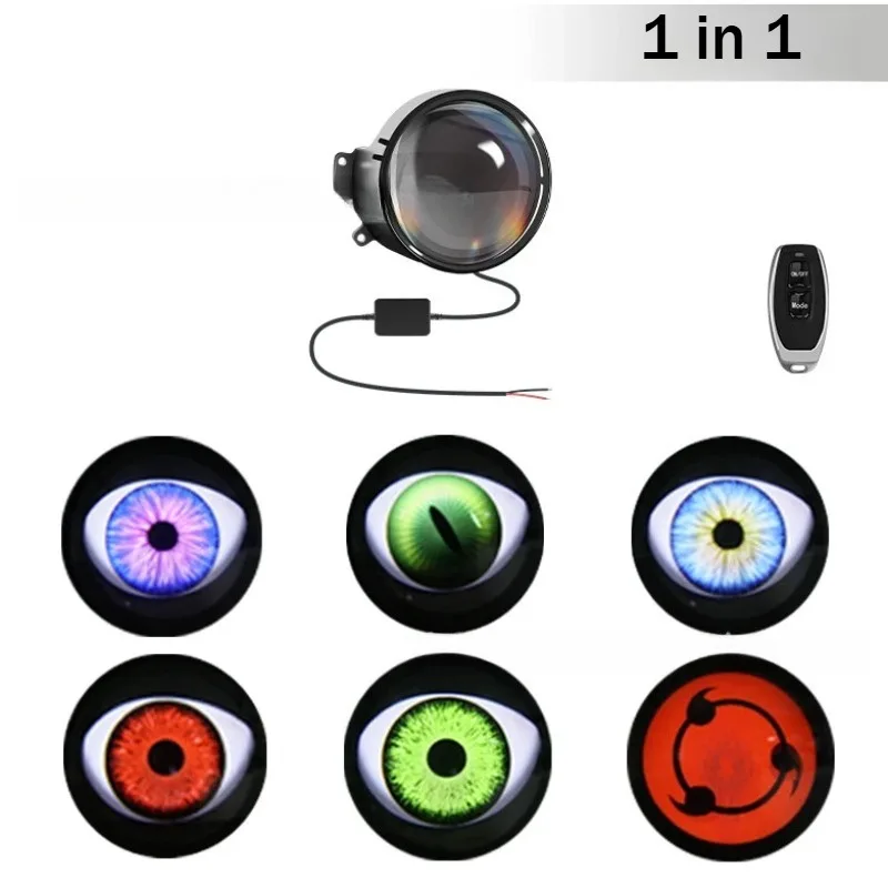 

Car Headlights Devil Eye LED Car Light Headlight Assembly Modified Eagle Eye Light Cars Accessory Cool Decoration Dynamic LED