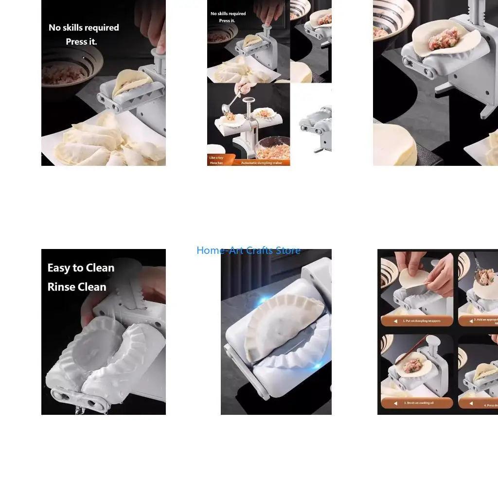 Y3NA Multifunctional Manual Dumpling Press Tool Creating Dumplings Wontons Spring Rolls