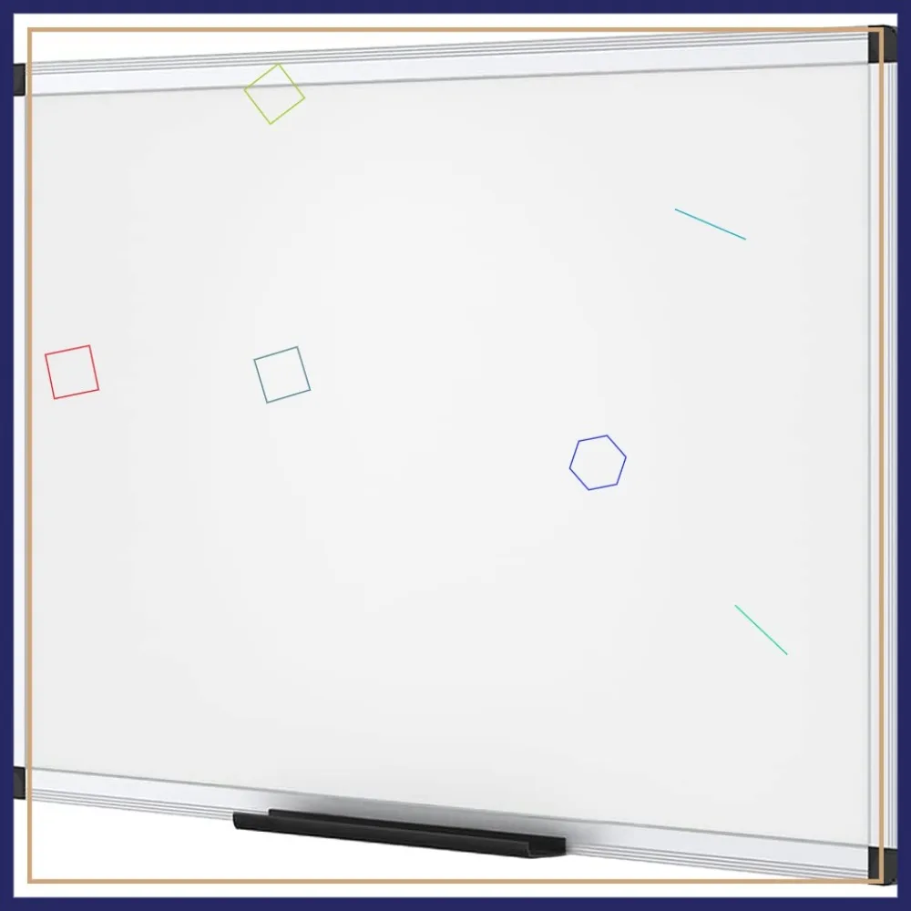

48x32 Inch Magnetic Dry Erase Board with Silver Aluminum Frame for Office or Home Use