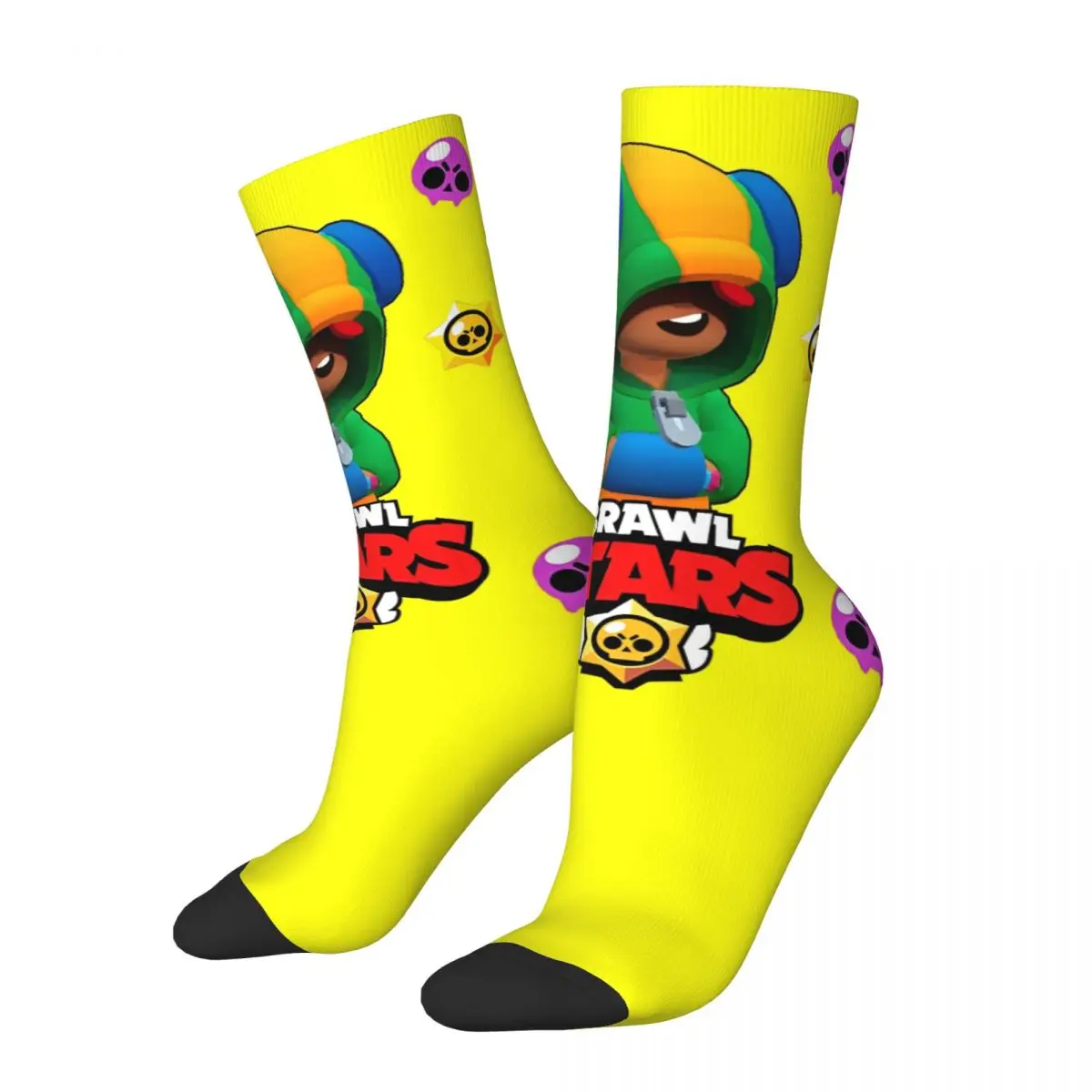 Brawling-Heros Stockings Men\'s Video Game Socks High Quality Socks Autumn Running Sports Anti Slip Socks Birthday Present