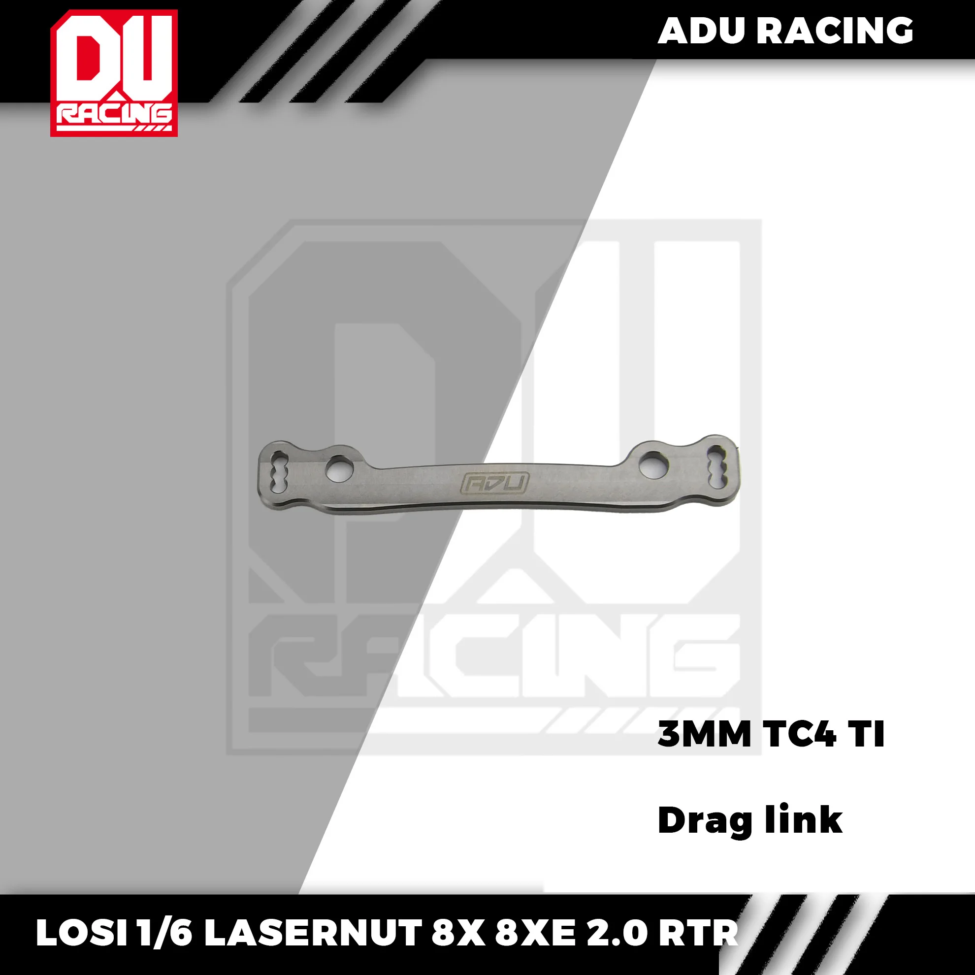 ADU Racing STEERING RACK Drag link TC4 TI FOR LOSI 1/6 LASERNUT 8XE 8XTE RTR TLR 8XE 2.0 8X