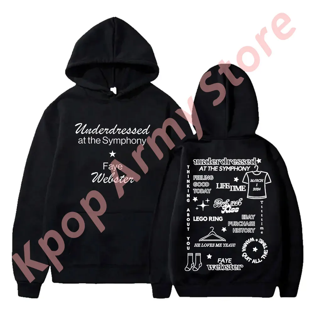 Faye Webster Tracklist Hoodies Underdressed at the Symphony Tour Merch Cosplay Women Men Fashion Hooded Sweatshirts