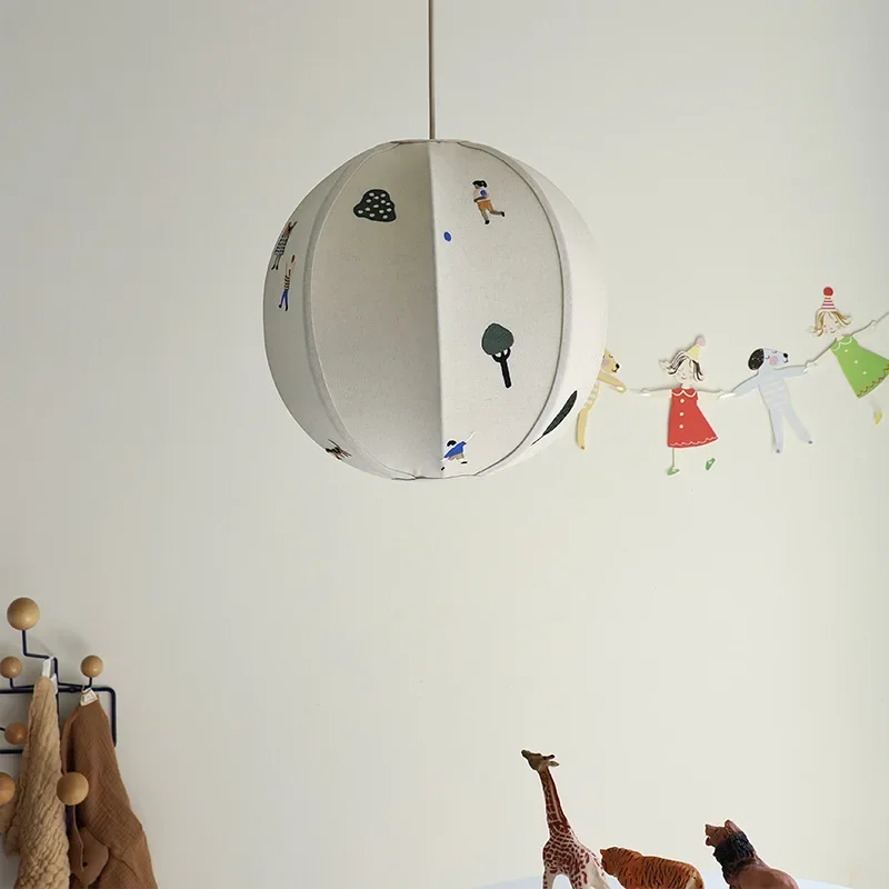 Nordic Park handgemachte dreidimensionale Stickerei Kinderzimmer Kronleuchter mittelalterlich