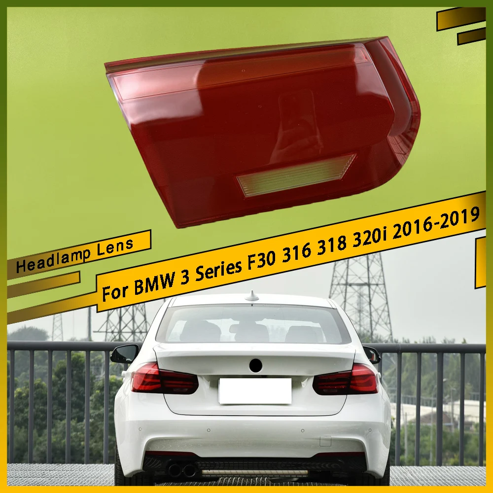 

Car Accessories Outer Tail Lamp Cover Brake Lights Shell Plexiglass For BMW 3 Series F30 316 318 320i 2016 2017 2018 2019