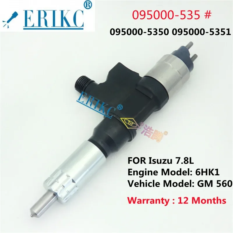 

095000-5352 Auto Accessory Injectors 095000-5350 095000-5351 Car Accessories for Suzu 7.8L Engine Model: 6HK1 Vehicle GM 560