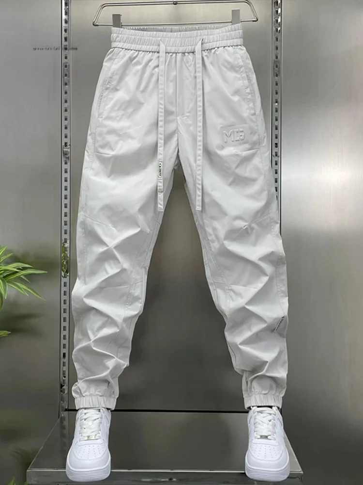 High-End Men's Casual Loose Fit Harlan Pants Summer Thin Qui Dry Spor Spring Autumn Faion Urban Sle Trousers