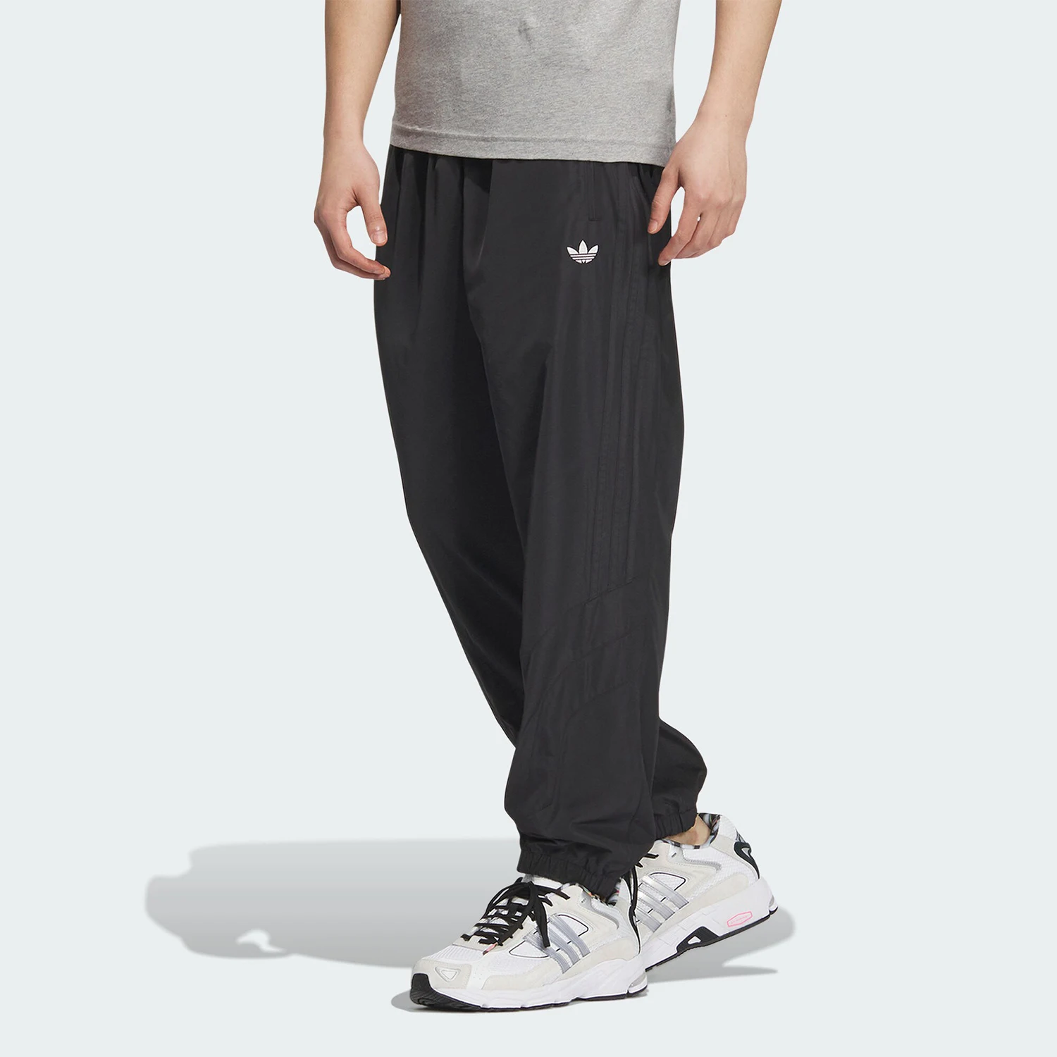 Adidas Official Authentic Men's Cuffed Casual Wide Leg Sporty Pants JD6388