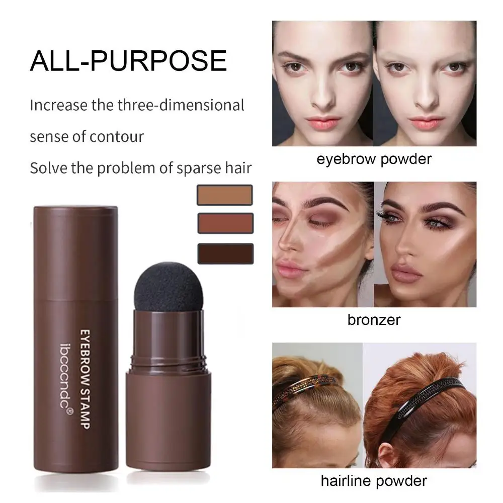 Contourin, wasserfest, mit 10 Arten wiederverwendbaren Augenbrauenschablonen, Augenbrauenstempel, einstufiges Make-up-Set, Augenbrauenstempel-Formungsset