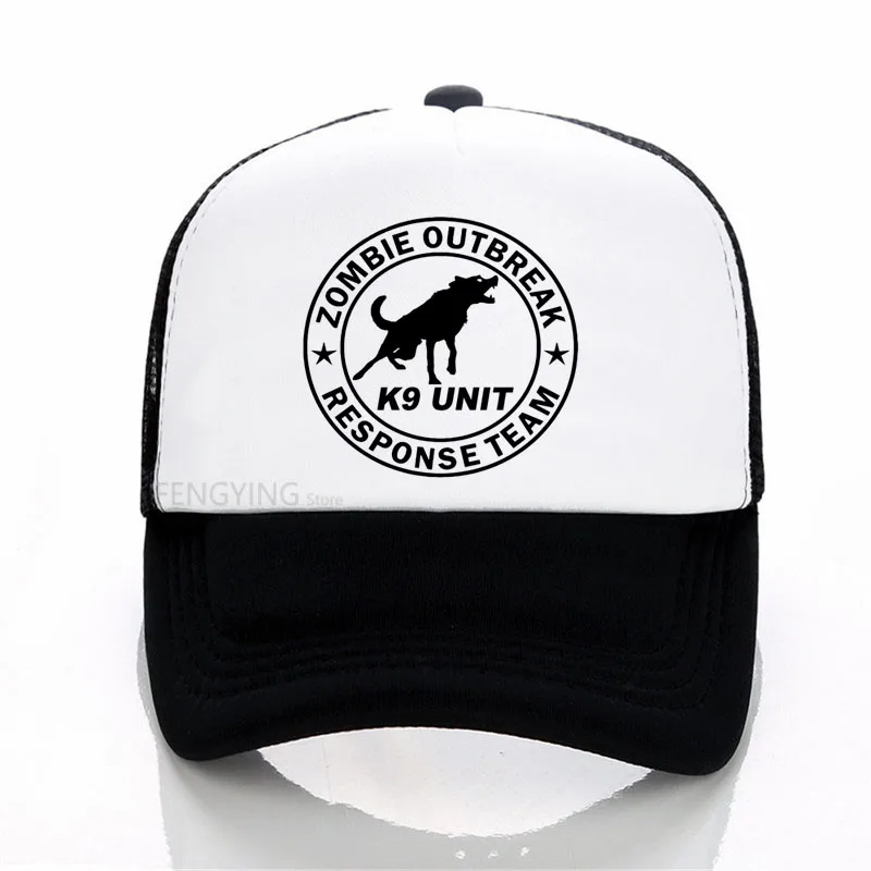 

New Zombie Outbreak Response Team K9 Unit Canine Dog Zombies baseball cap summer mesh trucker hat