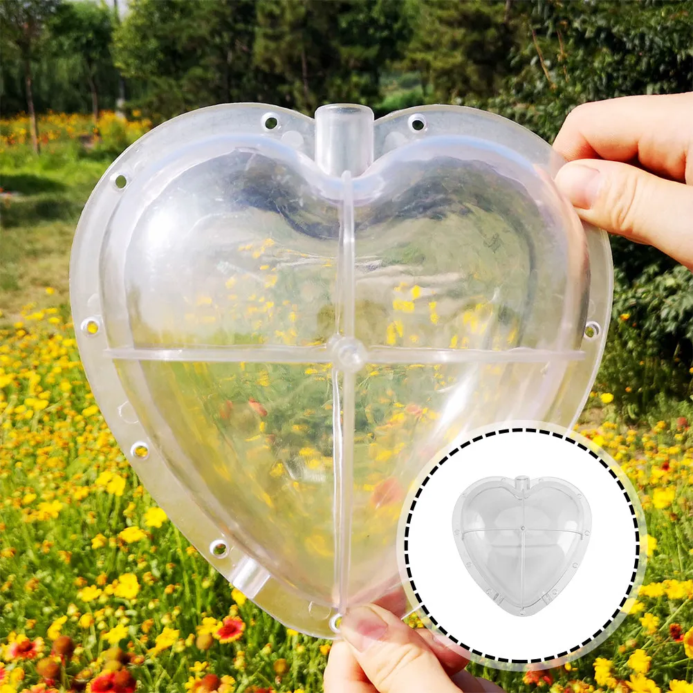 Watermelon Shaping Mold – Transparent PC Heart-Shaped Fruit Growing Tool for Home Gardening, Lightweight & Portable