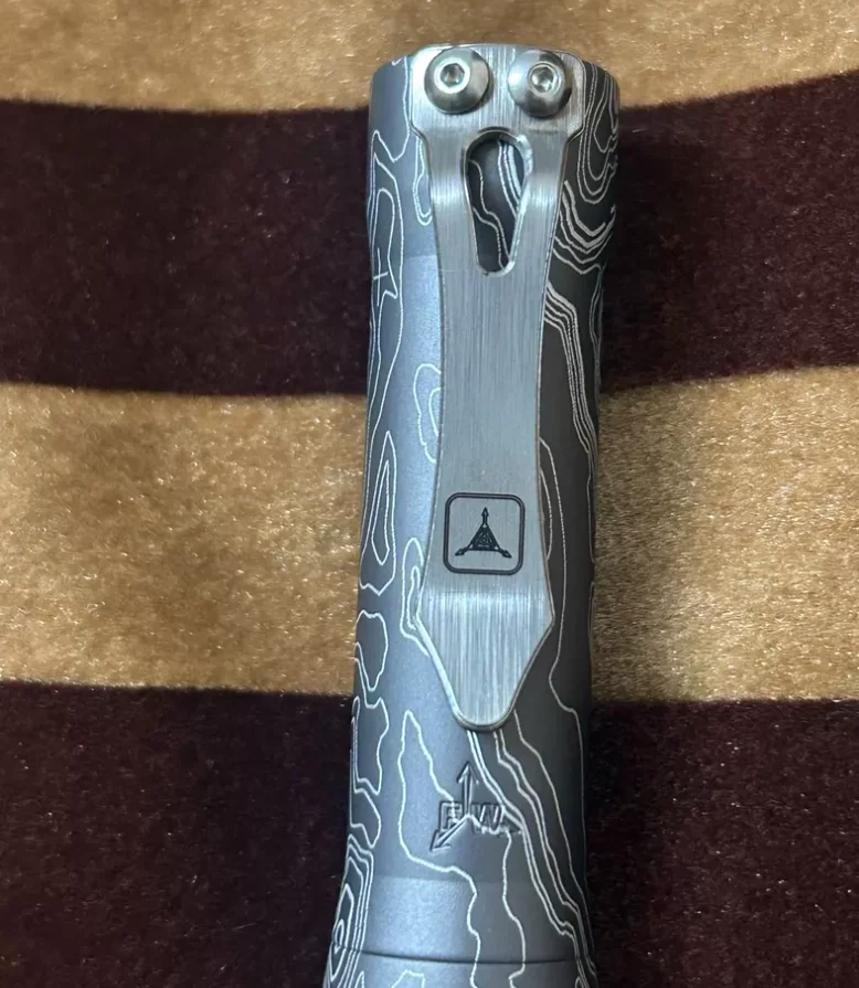 Used EDC TAD flashlight Focus Works F2 TAD Edition Outdoor Tools Strong Light Torch Lamp Decompression Toy