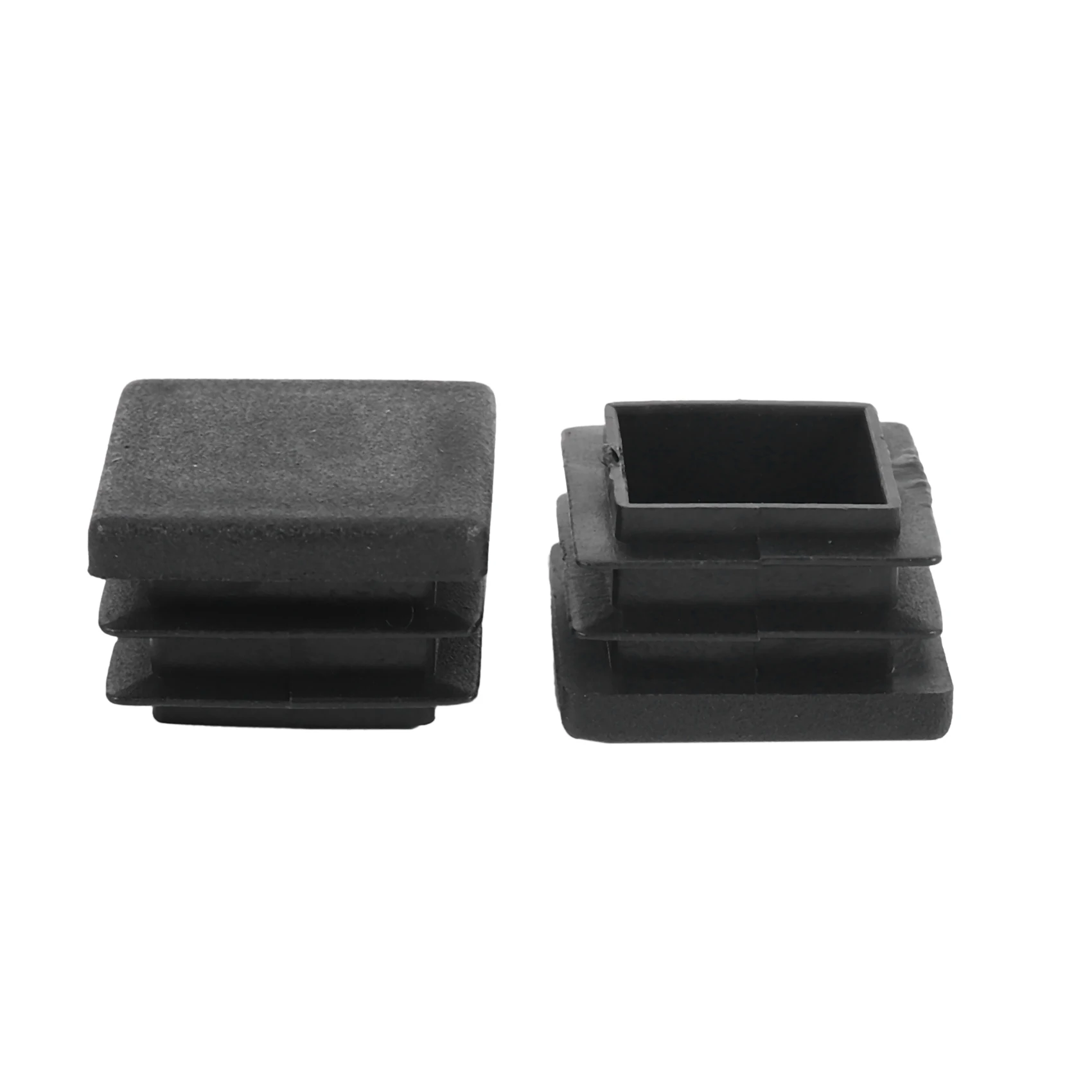 ABGH-Chair Leg Plastic Blanking End Cap Square Tube Insert Black 20Mmx20mm 200Pcs