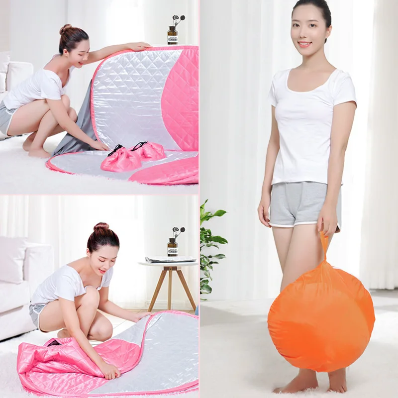Double Person Home Steam Bag Body Detox; Full Body Sweating Fumigation; Folding Sauna Box 