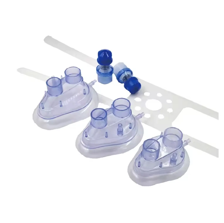 Disposable twin port  mask with peep valve