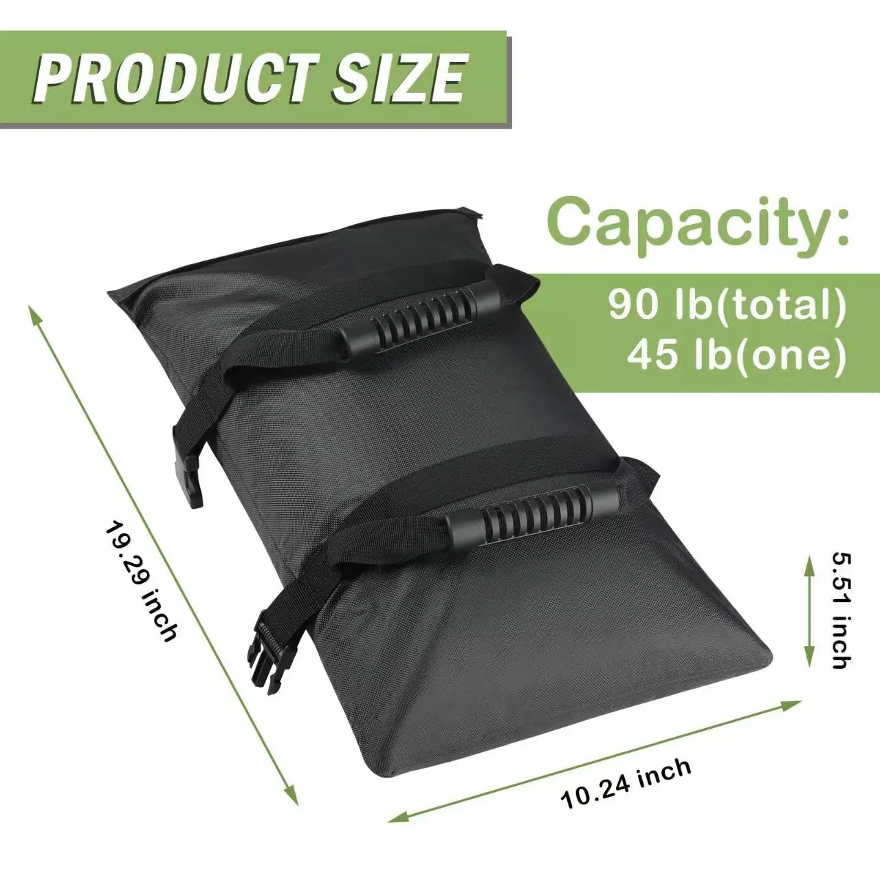 1PCS Umbrella Base Weights Sand Bag With 2 Inner Bags Leak-proof Heavy-duty Outdoor Oxford Fixed Sandbags For Camping Tent