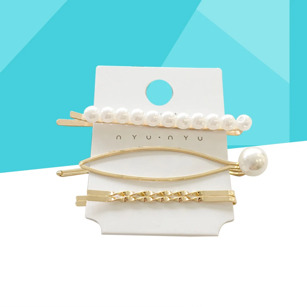 

Pearl Hair Clips Set 4-pieces Pearl Hair Decorative Bridal Hair Clips Handmade Hair Accessories (Style 4)