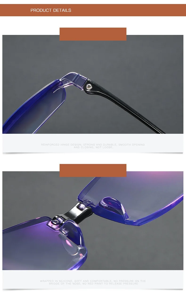 Herren Lesebrille Anti-Blaulicht-Brille Klappbare Lesebrille mit Etui Schwarz HD Unisex Klare Brille – Detail 3