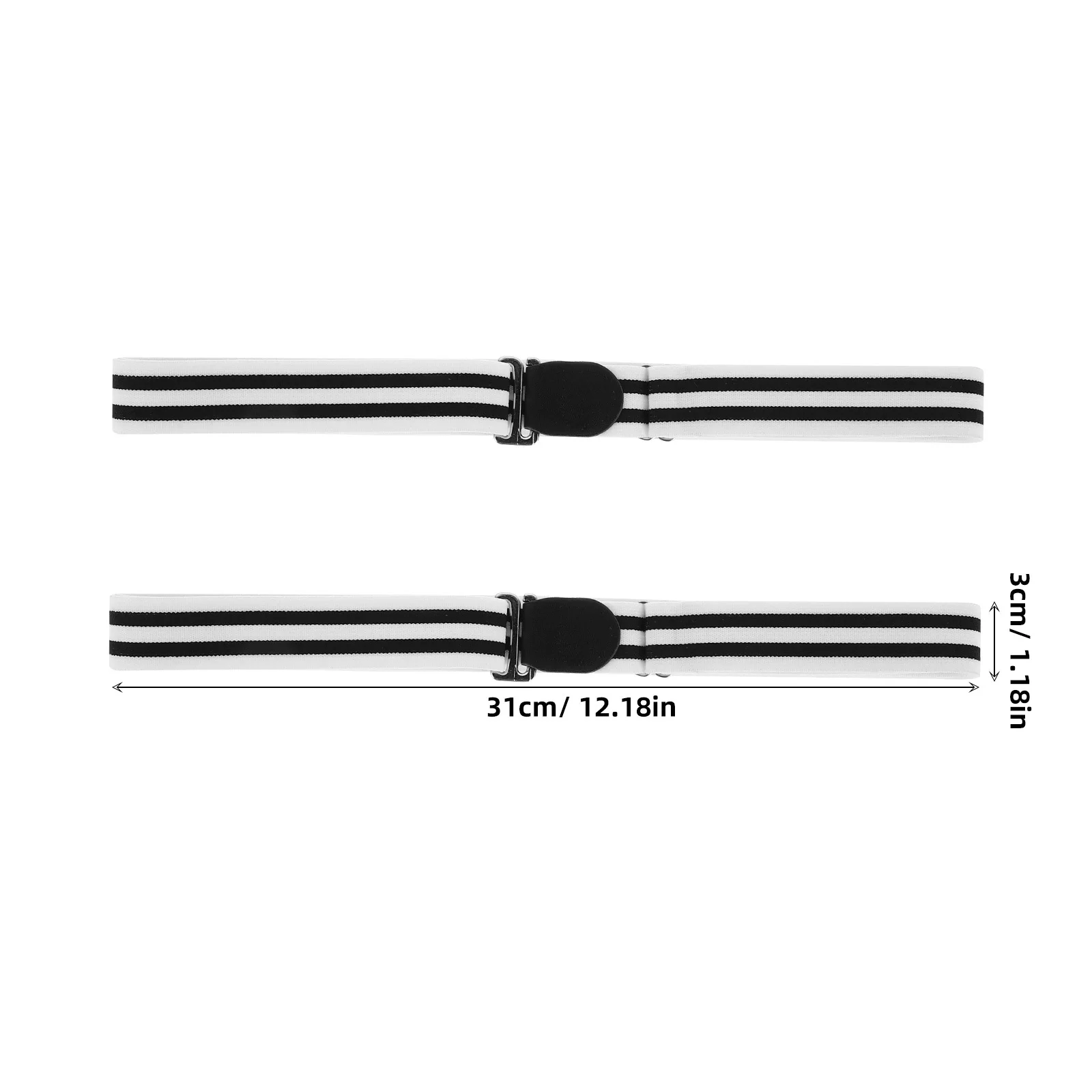 Camisa ajustable antideslizante para hombre y mujer, cinturón resistente a las arrugas, accesorios de viaje de negocios diarios, 2 uds.