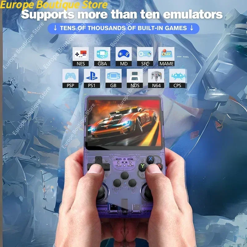 وحدة تحكم ألعاب كلاسيكية R36S مع نظام ARKOS لألعاب الفيديو بطاقة واحدة وحدة تحكم ألعاب محمولة باليد هدية للأطفال 3.5 بوصة #6