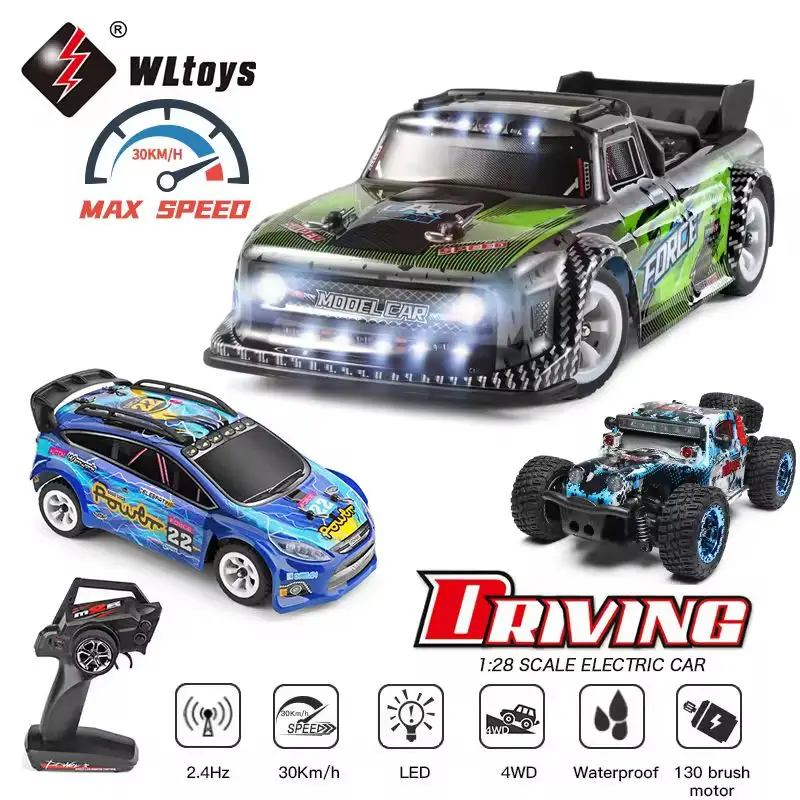 New Wltoys 1:28 284131 K989 2.4g Racing Mini Rc Car 30km/H 4wd Electric High Speed Remote Control Drift Toys For Children Gifts